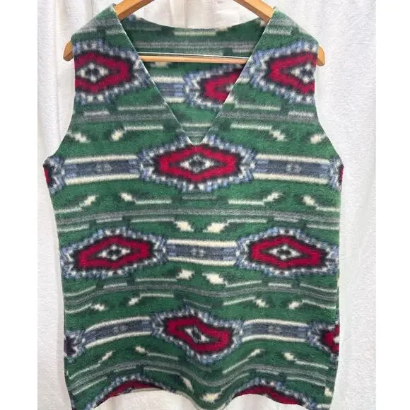 Vintage Handmade Western Pullover V-Neck Vest Top Shirt No Size Men's Medium ? - Picture 1 of 6